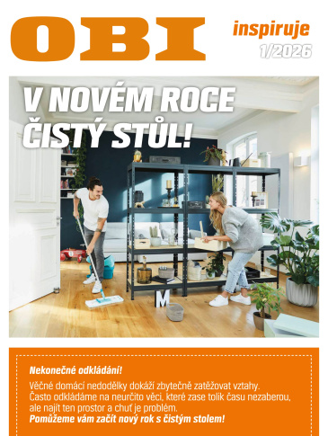OBI leták - V novém roce čistý stůl!