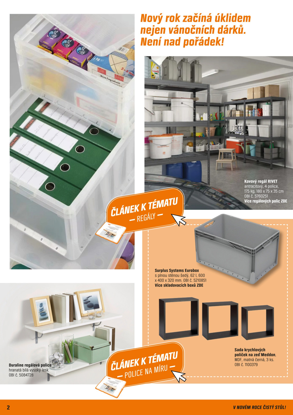 Leták OBI leták - V novém roce čistý stůl! - strana 2