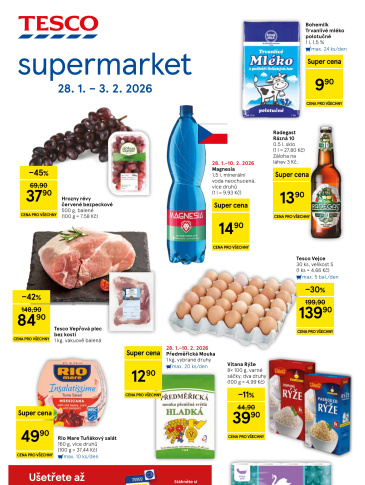 Tesco supermarket leták