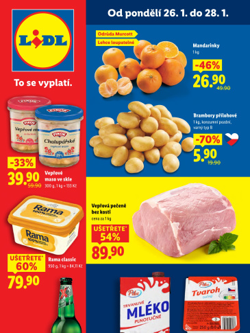 Lidl leták od pondělí