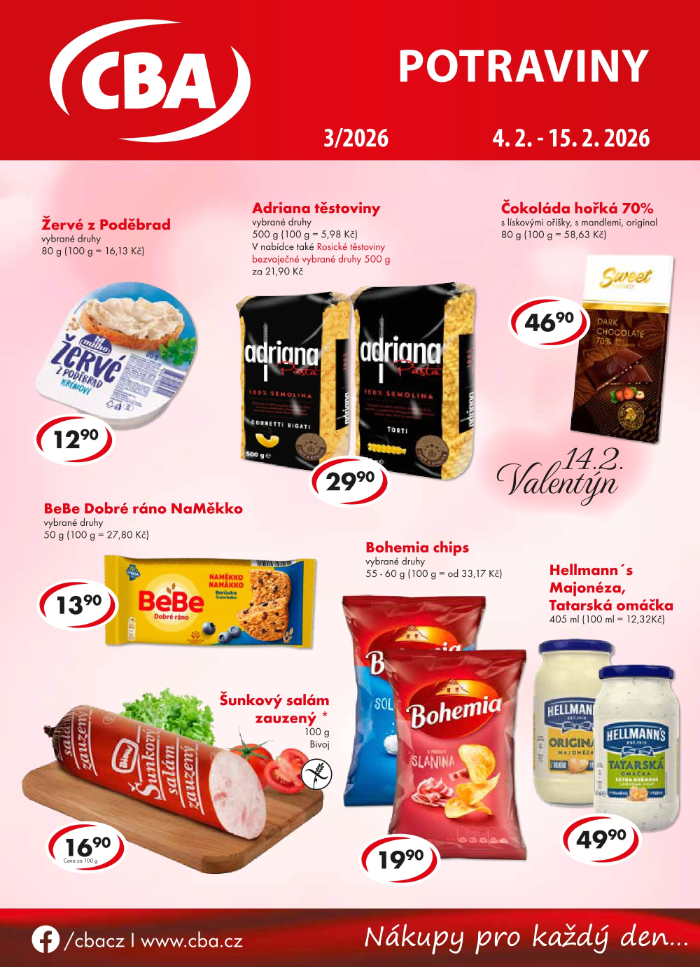 Leták CBA Potraviny leták - strana 1