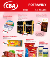 Akční leták CBA Potraviny 
