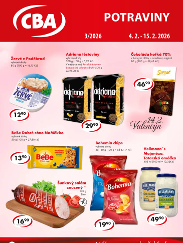 CBA Potraviny leták