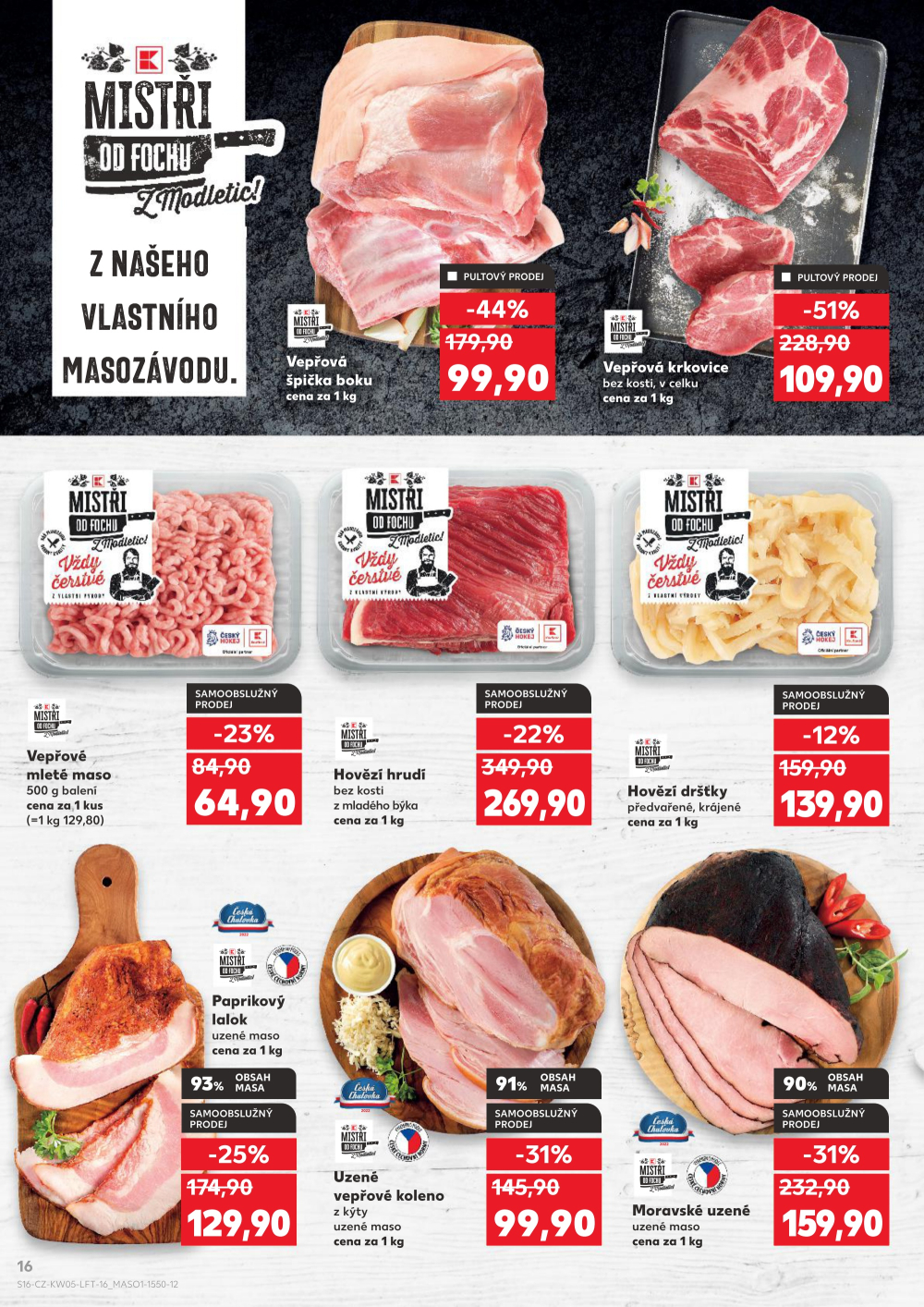 Leták Kaufland leták Znojmo, Jarošova - strana 16