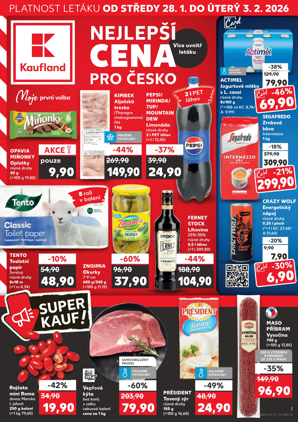 Leták Kaufland leták Přerov - Lýsky - strana 1
