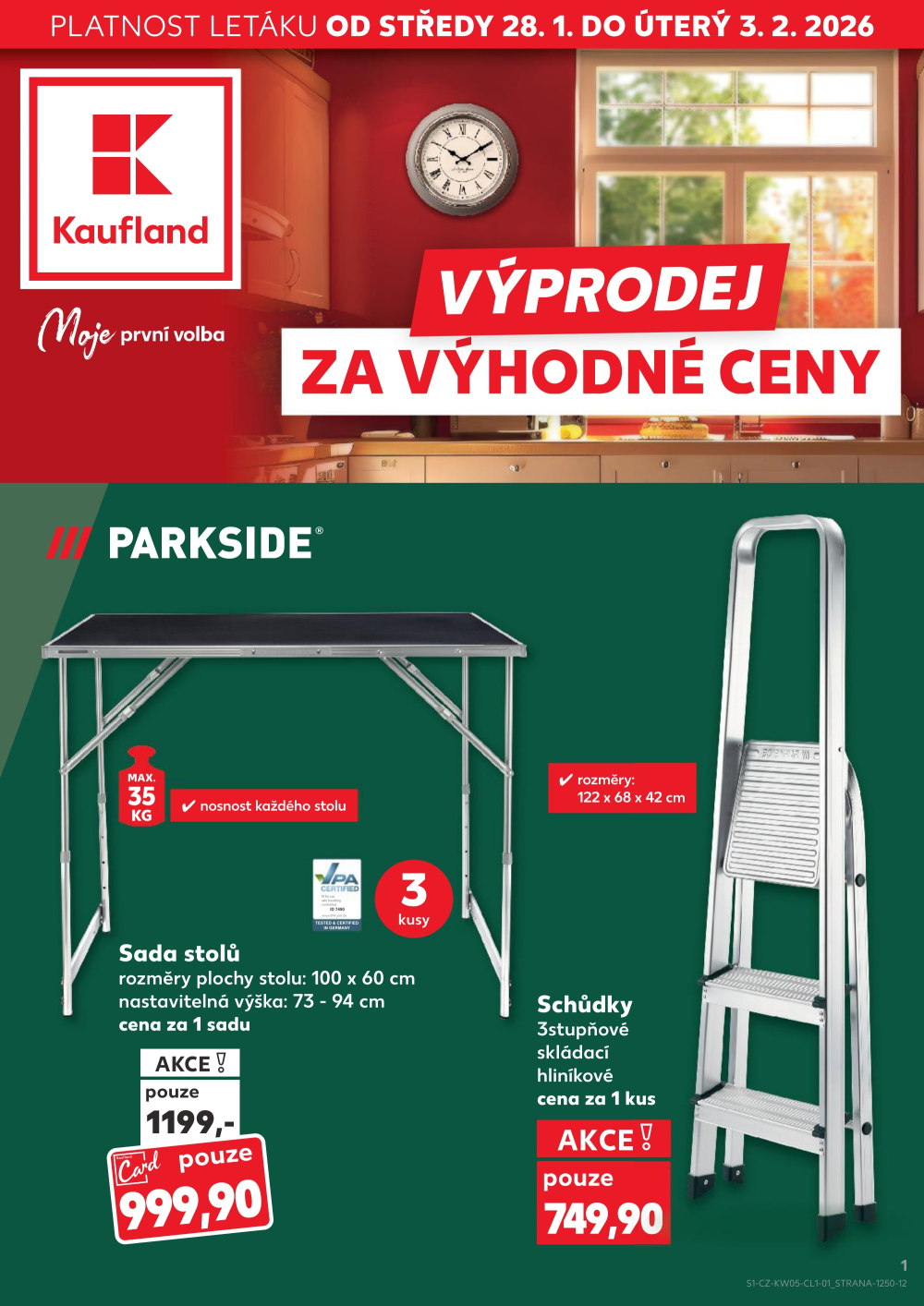 Leták Kaufland leták - Spotřební zboží - strana 1