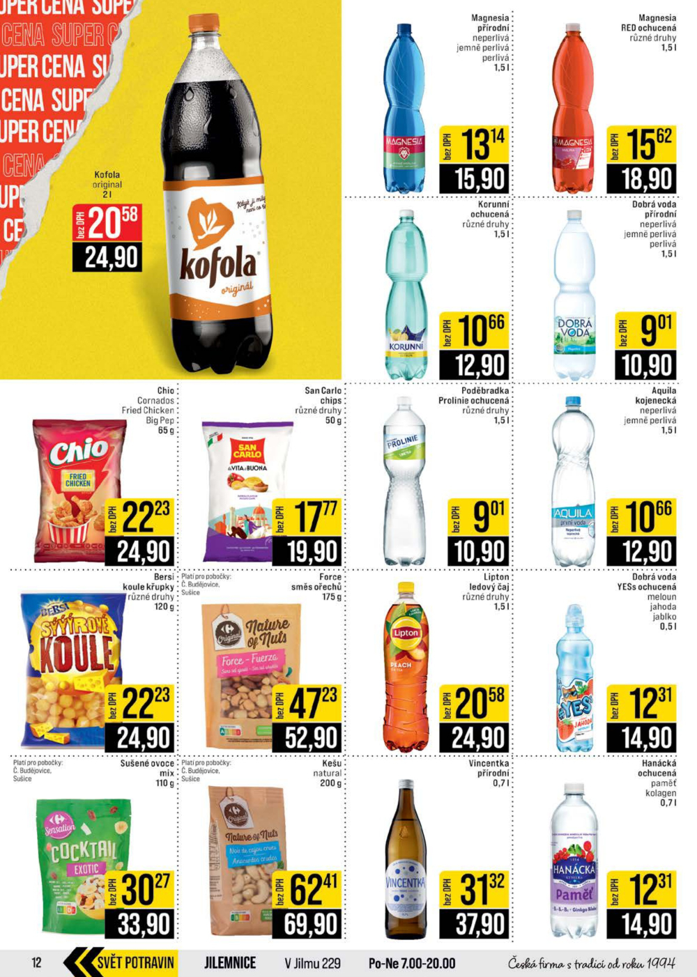 Leták JIP leták CC Cash & Carry - České Budějovice, Most, Náchod, Svoboda nad Úpou, Sušice - strana 12