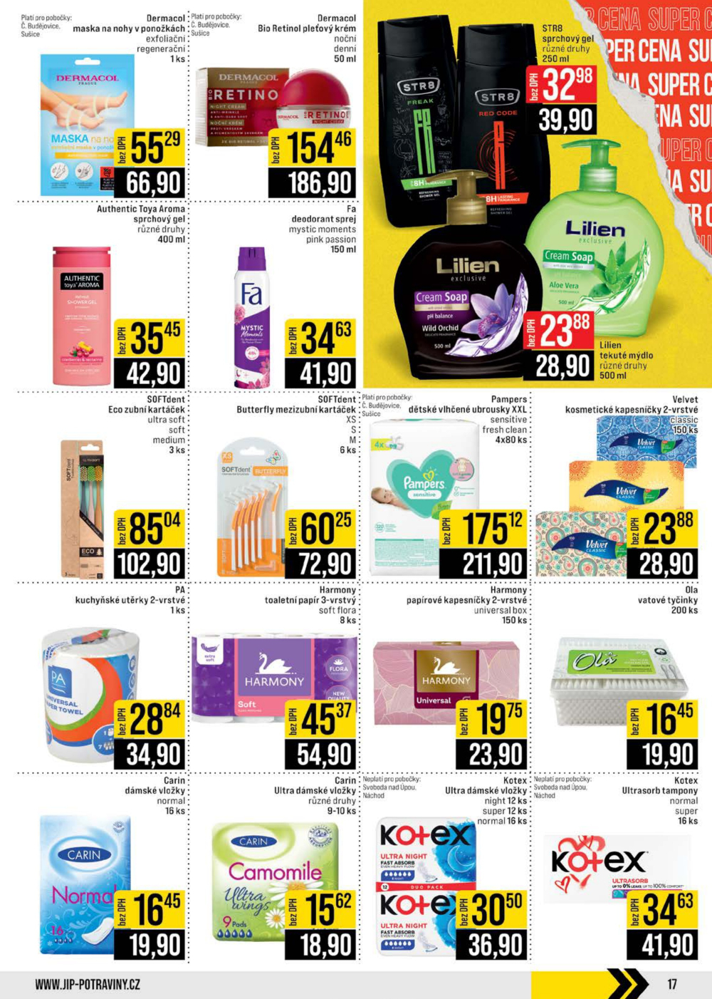 Leták JIP leták CC Cash & Carry - České Budějovice, Most, Náchod, Svoboda nad Úpou, Sušice - strana 17