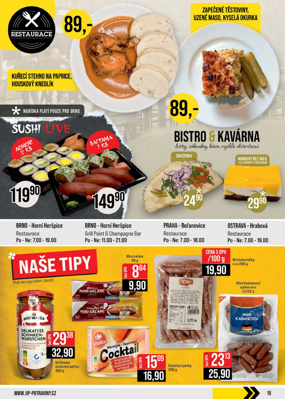 Leták JIP leták CC Cash & Carry - České Budějovice, Most, Náchod, Svoboda nad Úpou, Sušice - strana 19