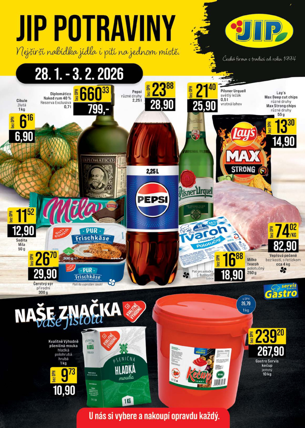 Leták JIP leták CC Cash & Carry - České Budějovice, Most, Náchod, Svoboda nad Úpou, Sušice - strana 1
