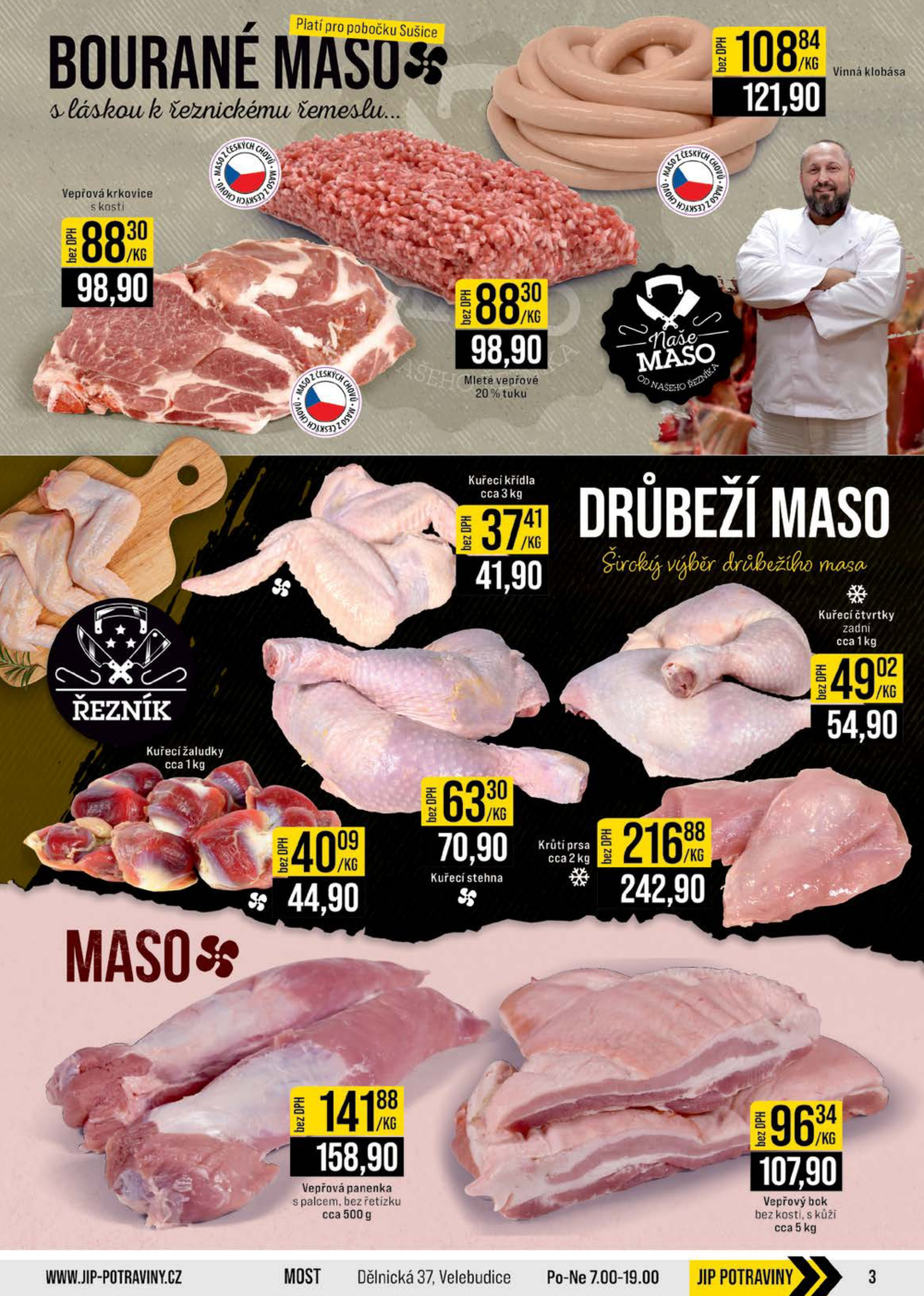 Leták JIP leták CC Cash & Carry - České Budějovice, Most, Náchod, Svoboda nad Úpou, Sušice - strana 3