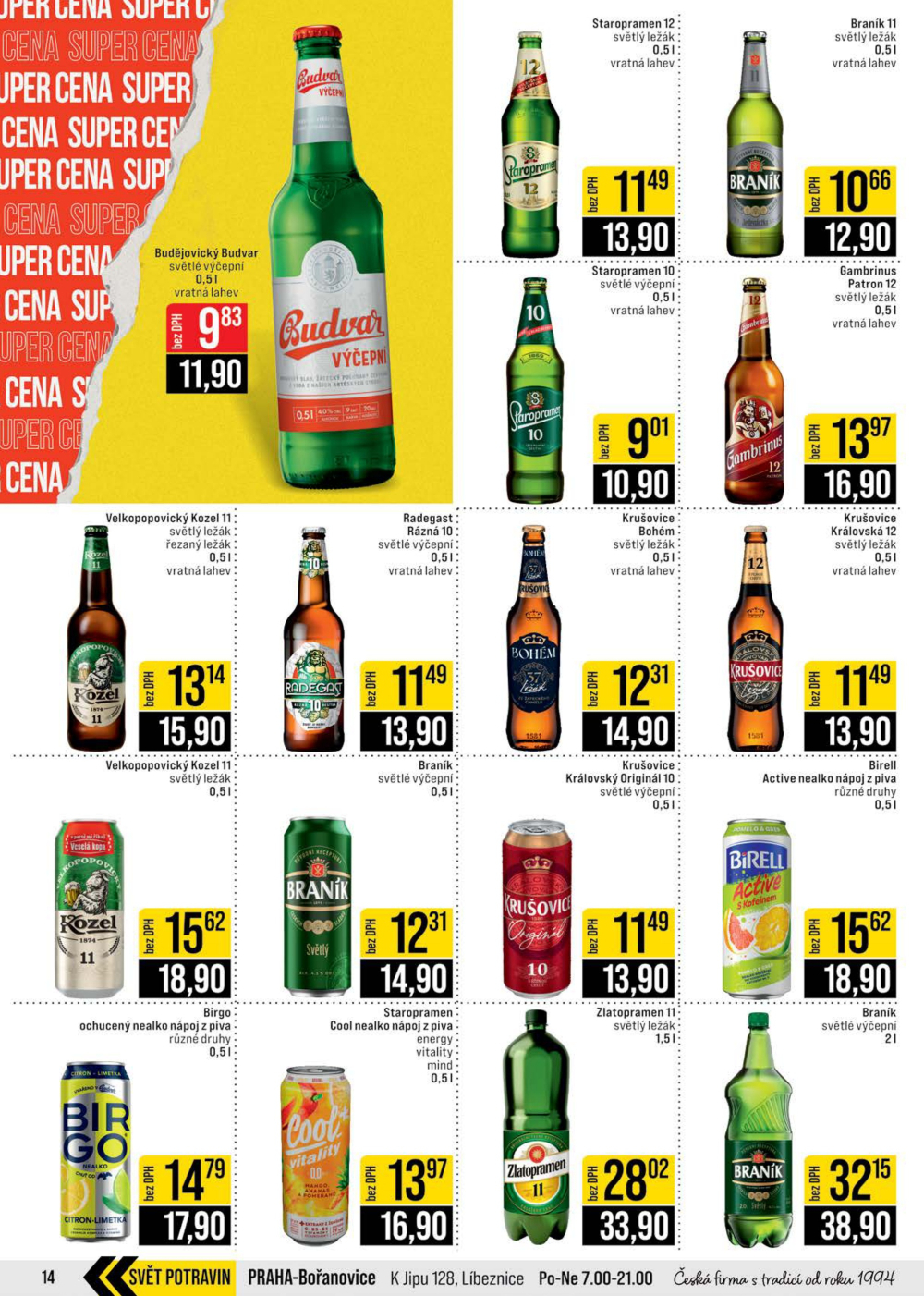 Leták JIP leták CC Cash & Carry - Brno, Ostrava, Praha, Polička, Olomouc, Karlovy Vary, Zlín, Jilemnice, Pardubice - strana 14