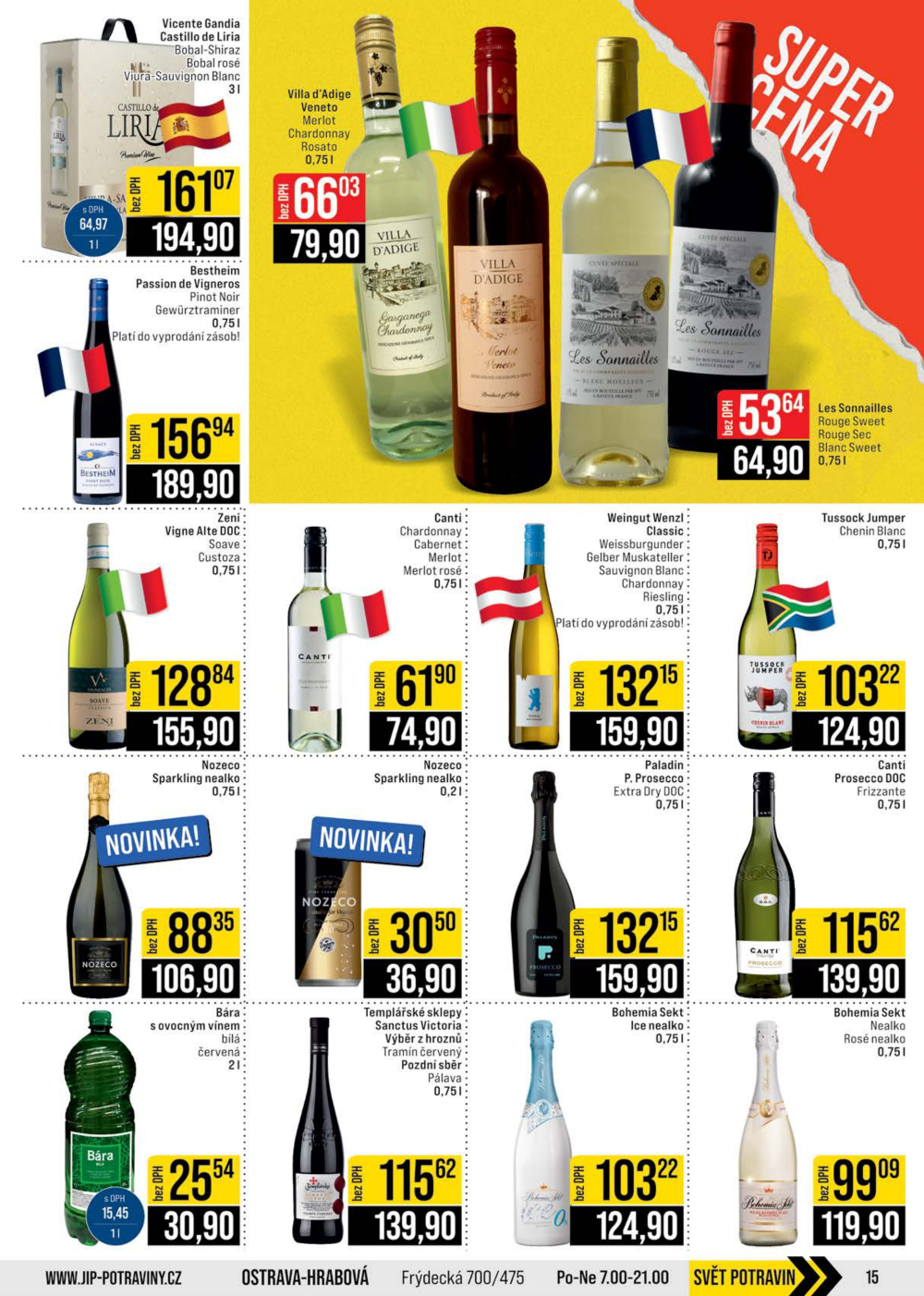 Leták JIP leták CC Cash & Carry - Brno, Ostrava, Praha, Polička, Olomouc, Karlovy Vary, Zlín, Jilemnice, Pardubice - strana 15