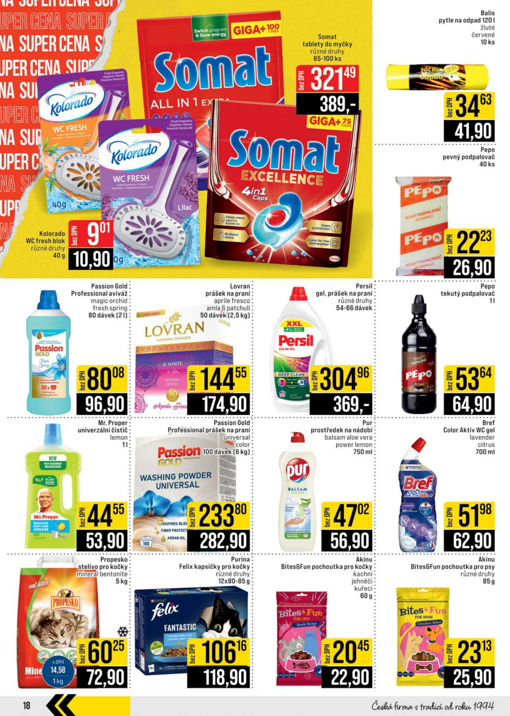 Leták JIP leták CC Cash & Carry - Brno, Ostrava, Praha, Polička, Olomouc, Karlovy Vary, Zlín, Jilemnice, Pardubice - strana 18