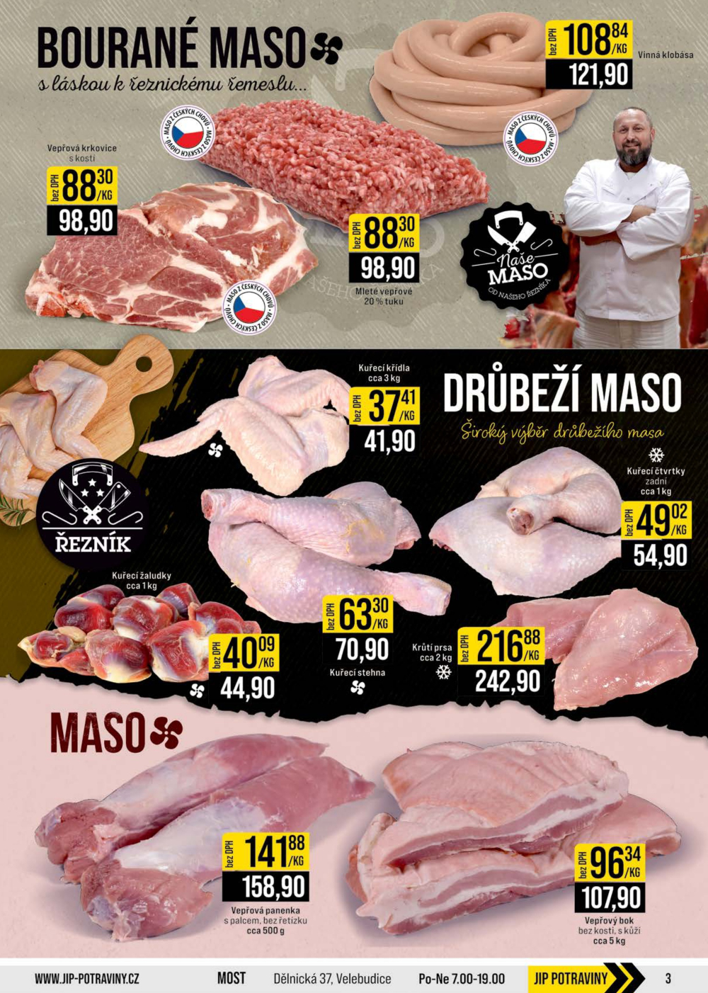 Leták JIP leták CC Cash & Carry - Brno, Ostrava, Praha, Polička, Olomouc, Karlovy Vary, Zlín, Jilemnice, Pardubice - strana 3