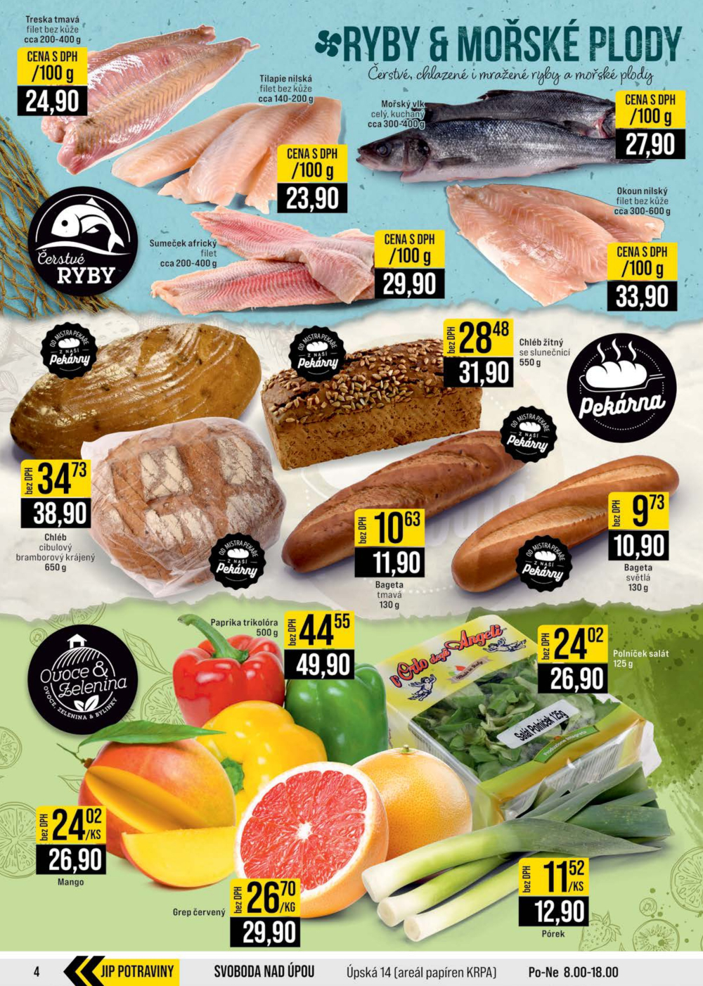 Leták JIP leták CC Cash & Carry - Brno, Ostrava, Praha, Polička, Olomouc, Karlovy Vary, Zlín, Jilemnice, Pardubice - strana 4