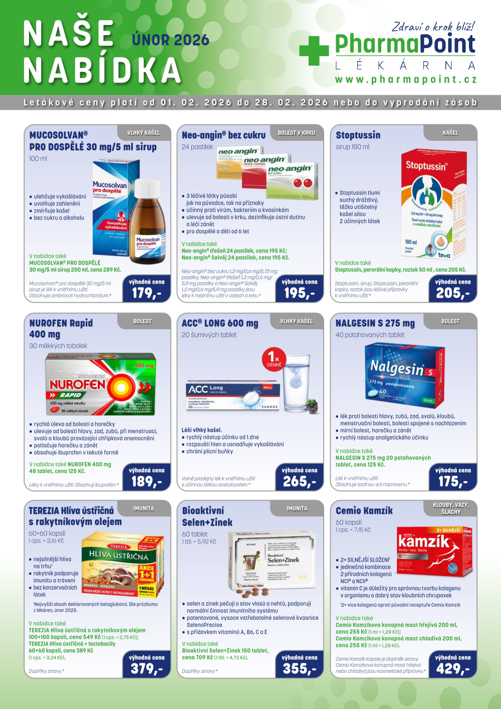 Leták PharmaPoint leták A - strana 1