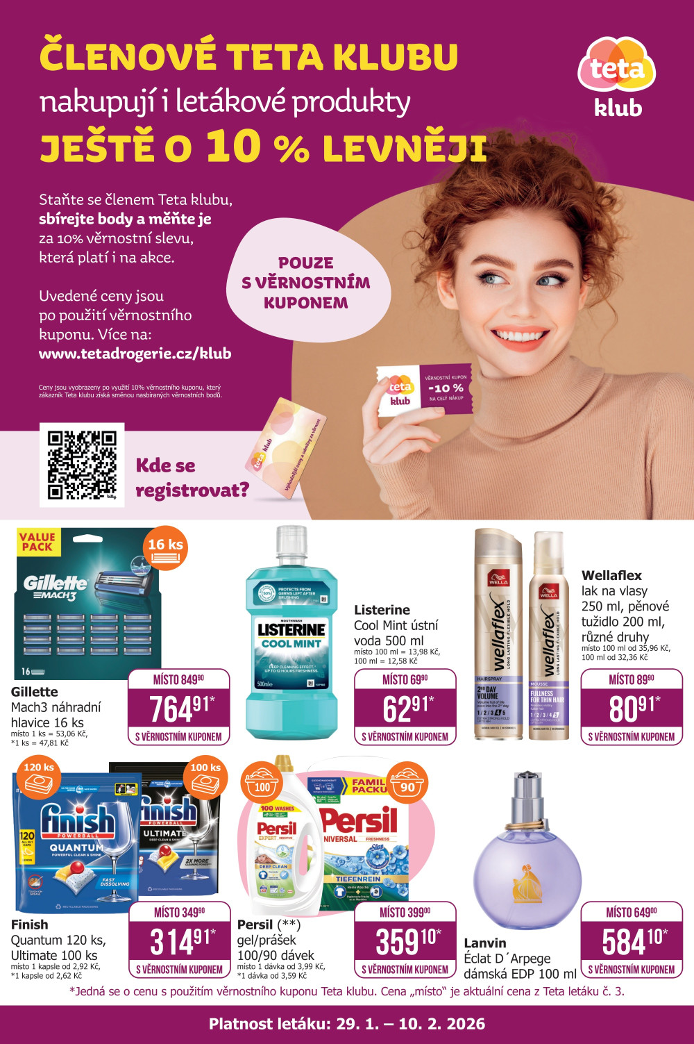 Leták Teta drogerie - Teta klub - strana 1