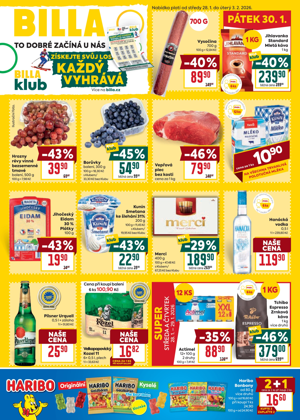 Leták BILLA malý leták - strana 1