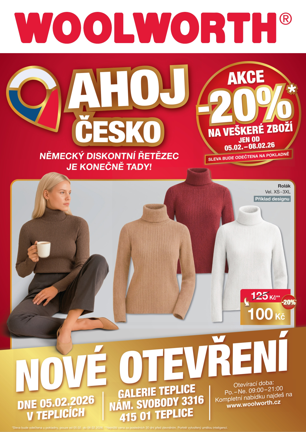 Leták Woolworth leták - Teplice - strana 1