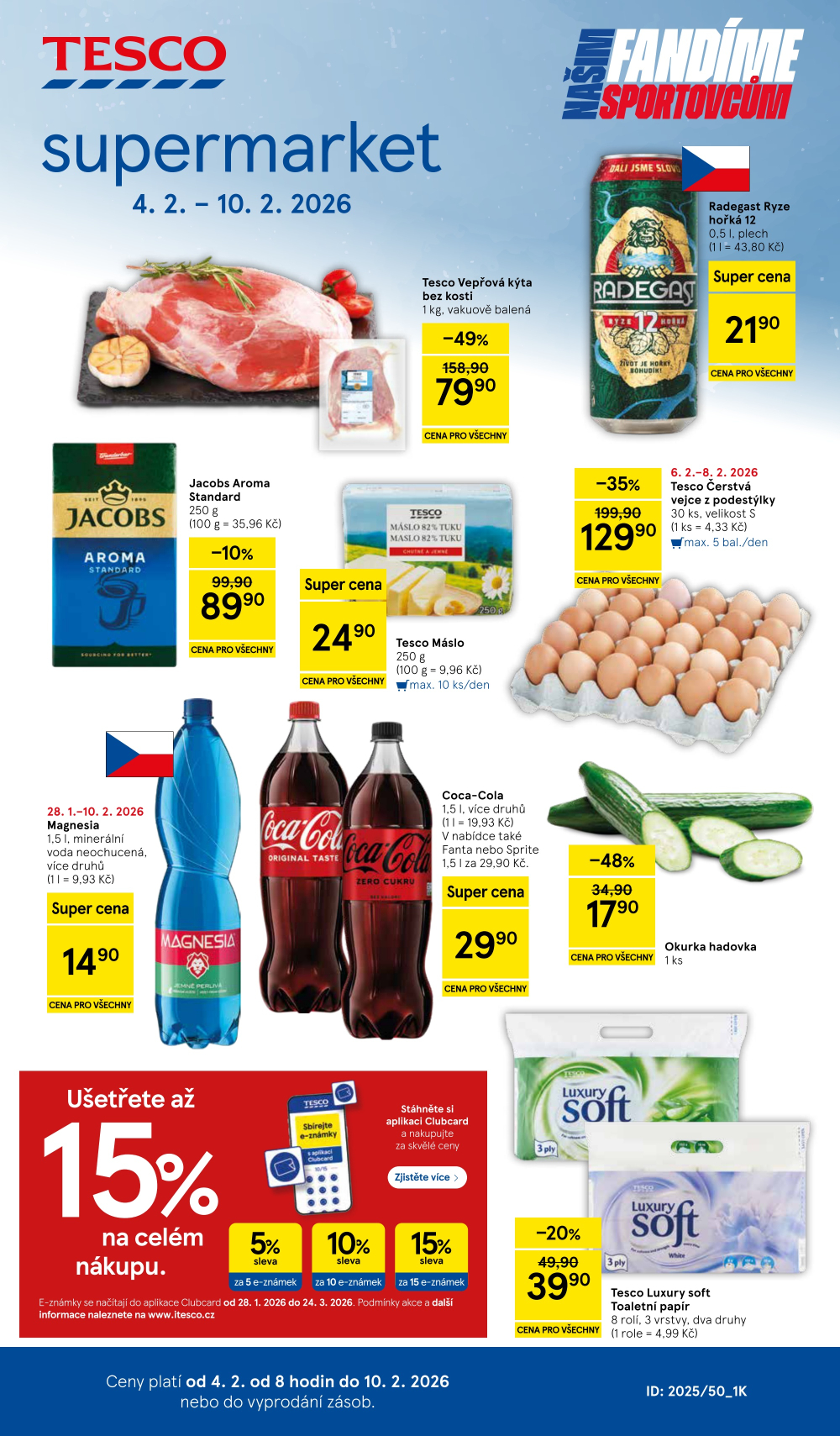 Leták Tesco supermarket leták - strana 1