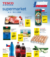 Akční leták Tesco supermarket 
