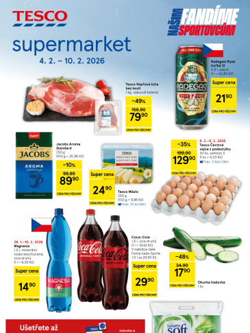 Tesco supermarket leták