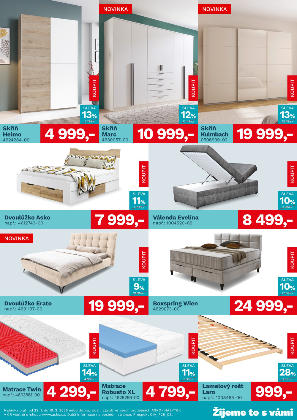 Leták ASKO nábytek leták - Akční nabídka - strana 3