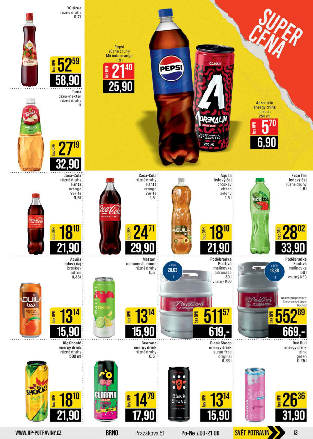 Leták JIP leták CC Cash & Carry - České Budějovice, Most, Náchod, Svoboda nad Úpou, Sušice - strana 13