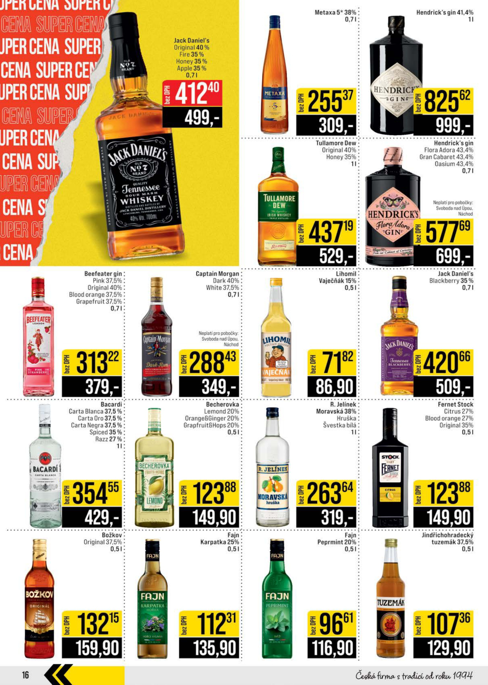 Leták JIP leták CC Cash & Carry - České Budějovice, Most, Náchod, Svoboda nad Úpou, Sušice - strana 16