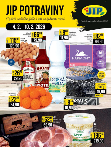 JIP leták CC Cash & Carry - České Budějovice, Most, Náchod, Svoboda nad Úpou, Sušice