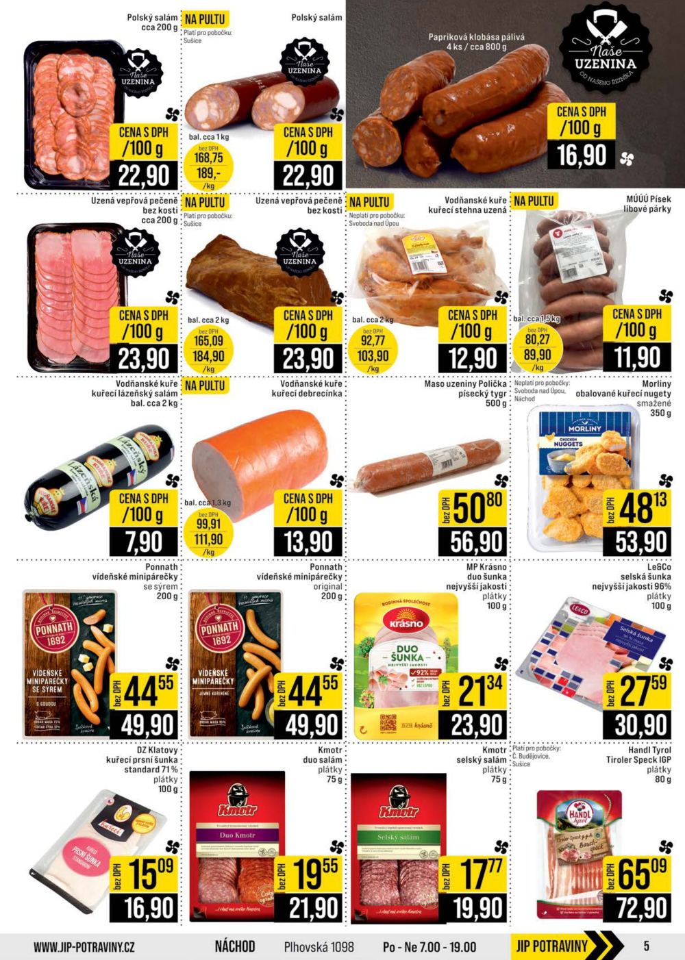 Leták JIP leták CC Cash & Carry - České Budějovice, Most, Náchod, Svoboda nad Úpou, Sušice - strana 5