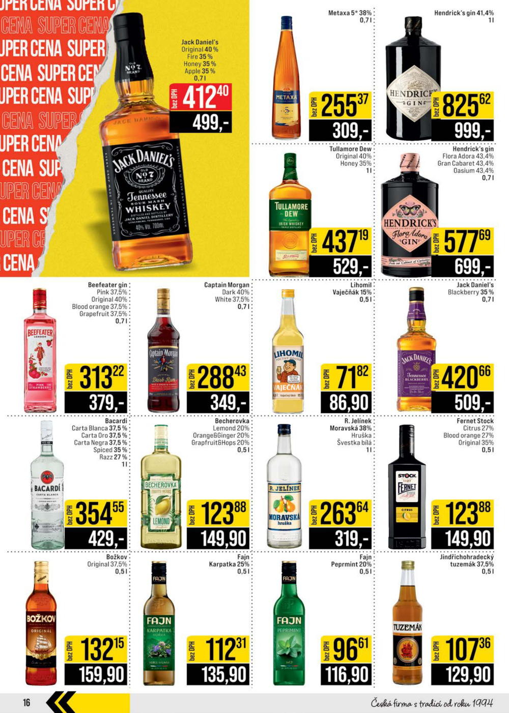 Leták JIP leták CC Cash & Carry - Brno, Ostrava, Praha, Polička, Olomouc, Karlovy Vary, Zlín, Jilemnice, Pardubice - strana 16