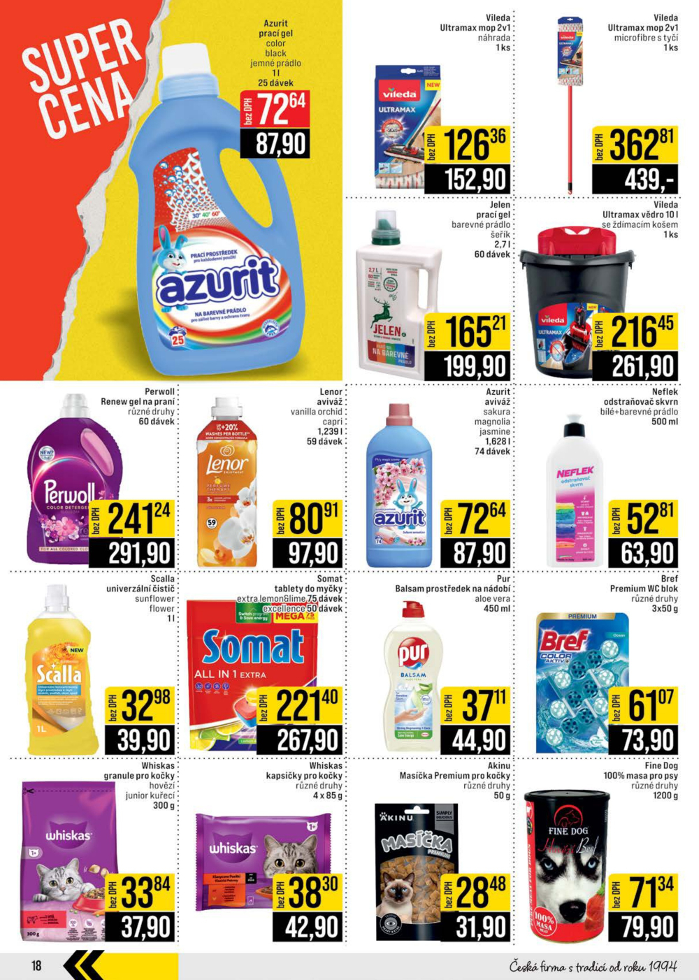 Leták JIP leták CC Cash & Carry - Brno, Ostrava, Praha, Polička, Olomouc, Karlovy Vary, Zlín, Jilemnice, Pardubice - strana 18