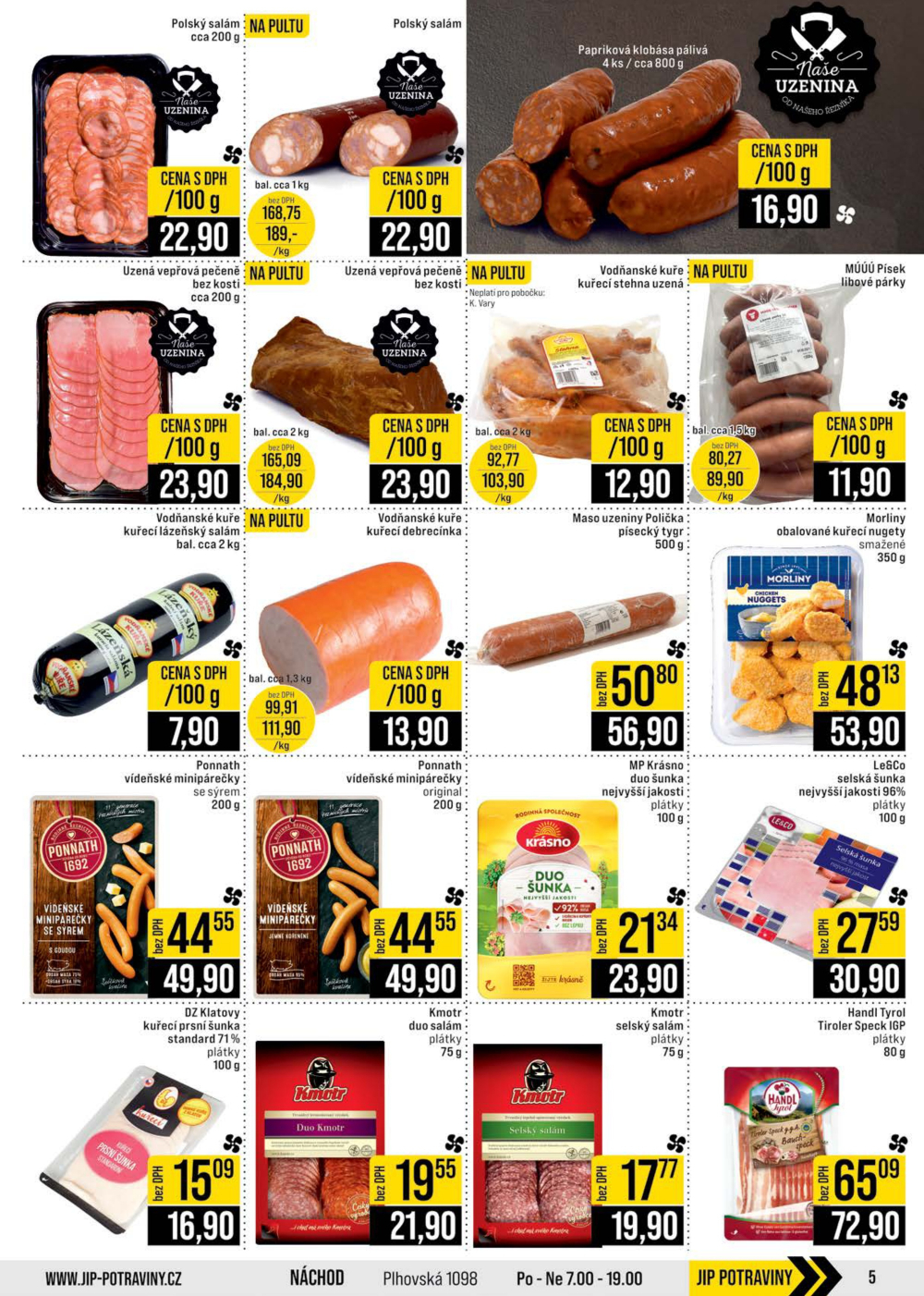 Leták JIP leták CC Cash & Carry - Brno, Ostrava, Praha, Polička, Olomouc, Karlovy Vary, Zlín, Jilemnice, Pardubice - strana 5