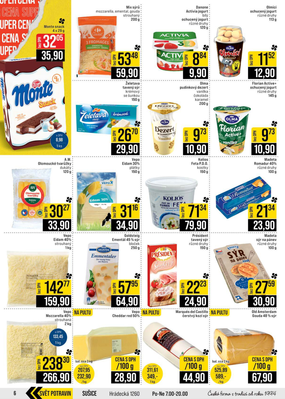 Leták JIP leták CC Cash & Carry - Brno, Ostrava, Praha, Polička, Olomouc, Karlovy Vary, Zlín, Jilemnice, Pardubice - strana 6