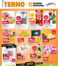 Akční leták Terno  - České Budějovice, Hradec Králové, Olomouc, Bechyně, Třeboň, Trhové Sviny, Týn nad Vltavou, Borovany