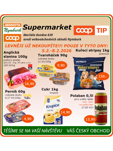 COOP Jednota Nymburk Supermarket leták