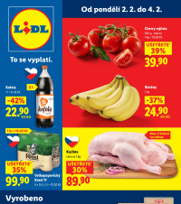 Akční leták Lidl  od pondělí - Vyrobeno v České republice