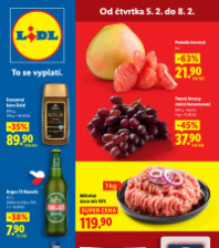 Akční leták Lidl  od čtvrtka