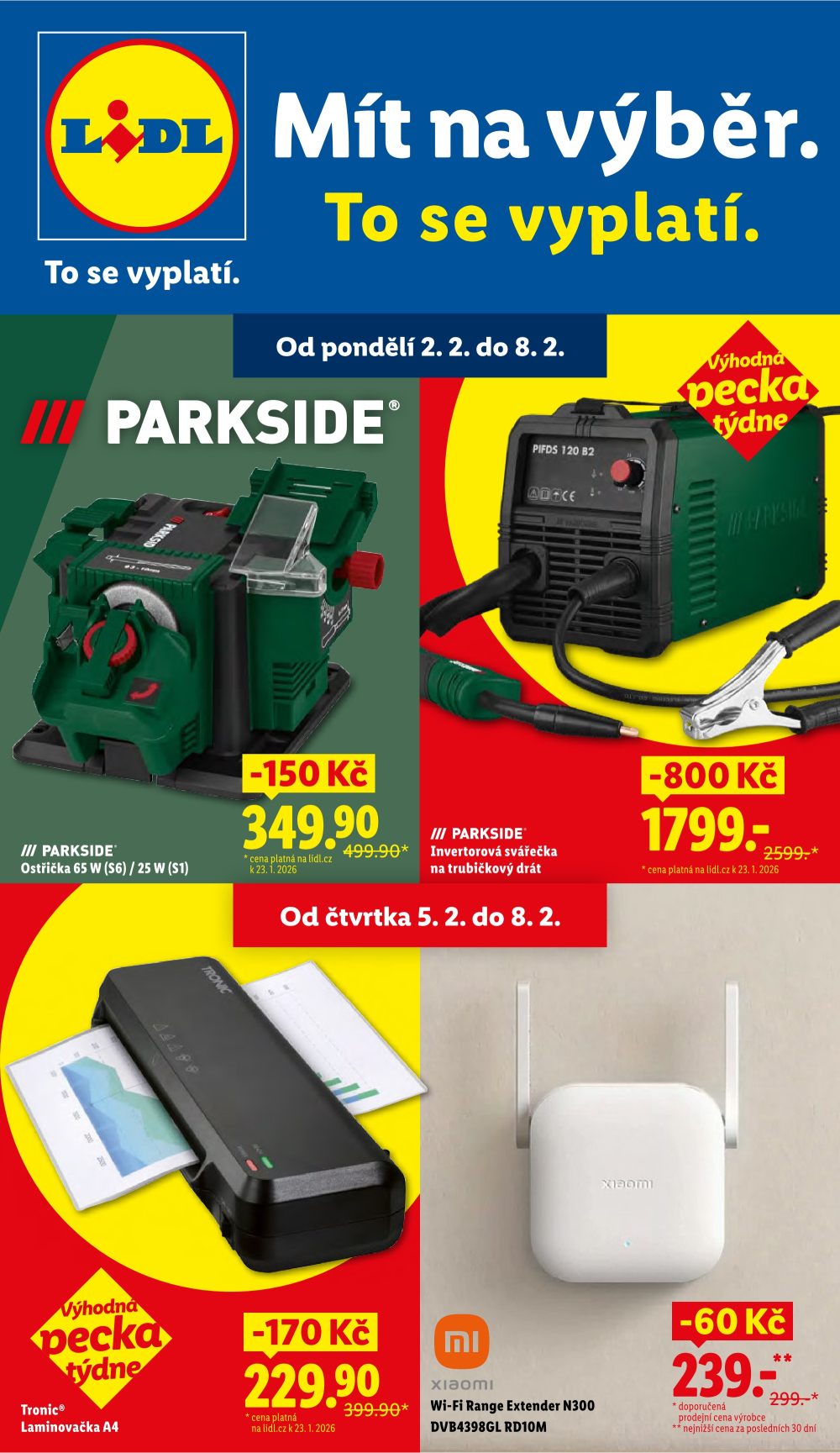 Leták Lidl leták - Nabídka spotřebního zboží - strana 1