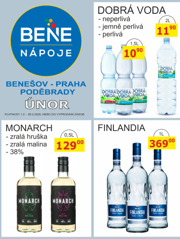 BENE NÁPOJE leták