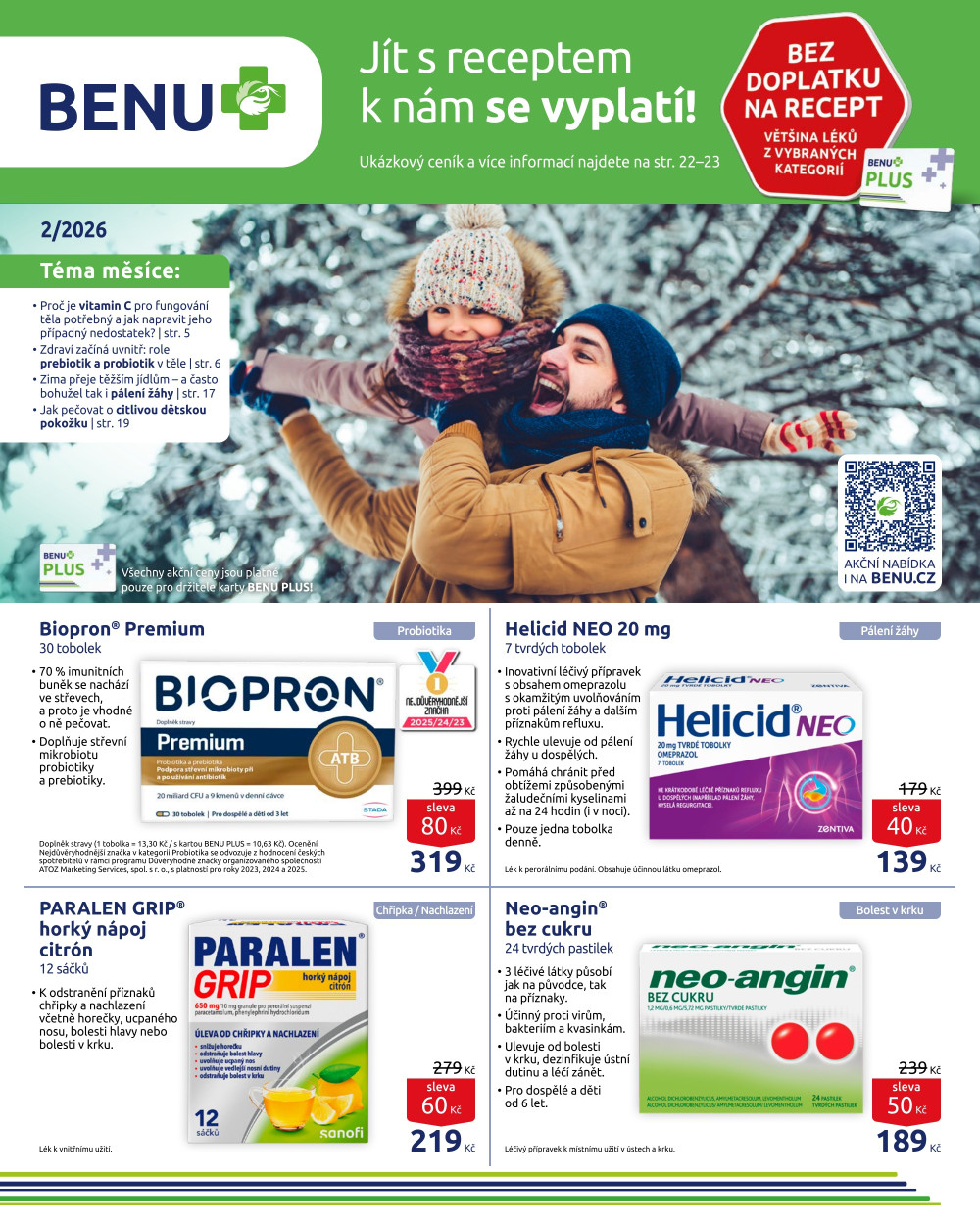 Leták BENU Lékárna leták - strana 1