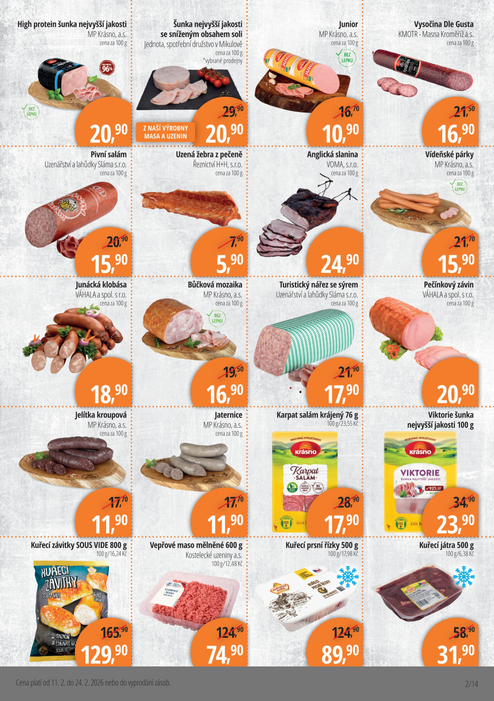 Leták Jednota Mikulov leták - strana 2