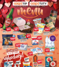 Akční leták COOP  - TIP a TUTY Menu