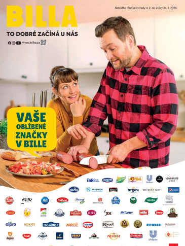 BILLA leták - Vaše oblíbené značky
