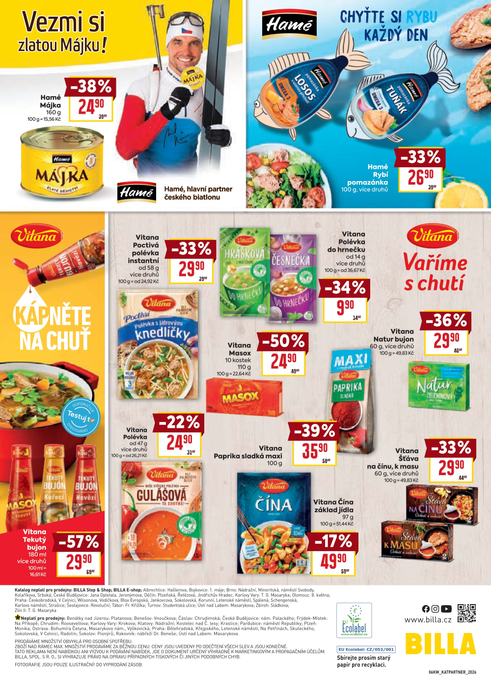 Leták BILLA leták - Vaše oblíbené značky - strana 26