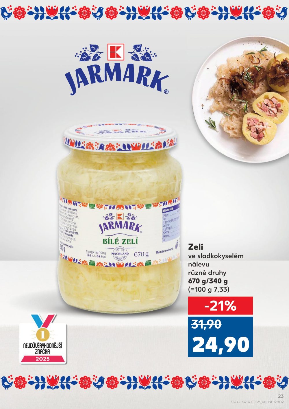 Leták Kaufland leták Brno - Slatina - strana 23