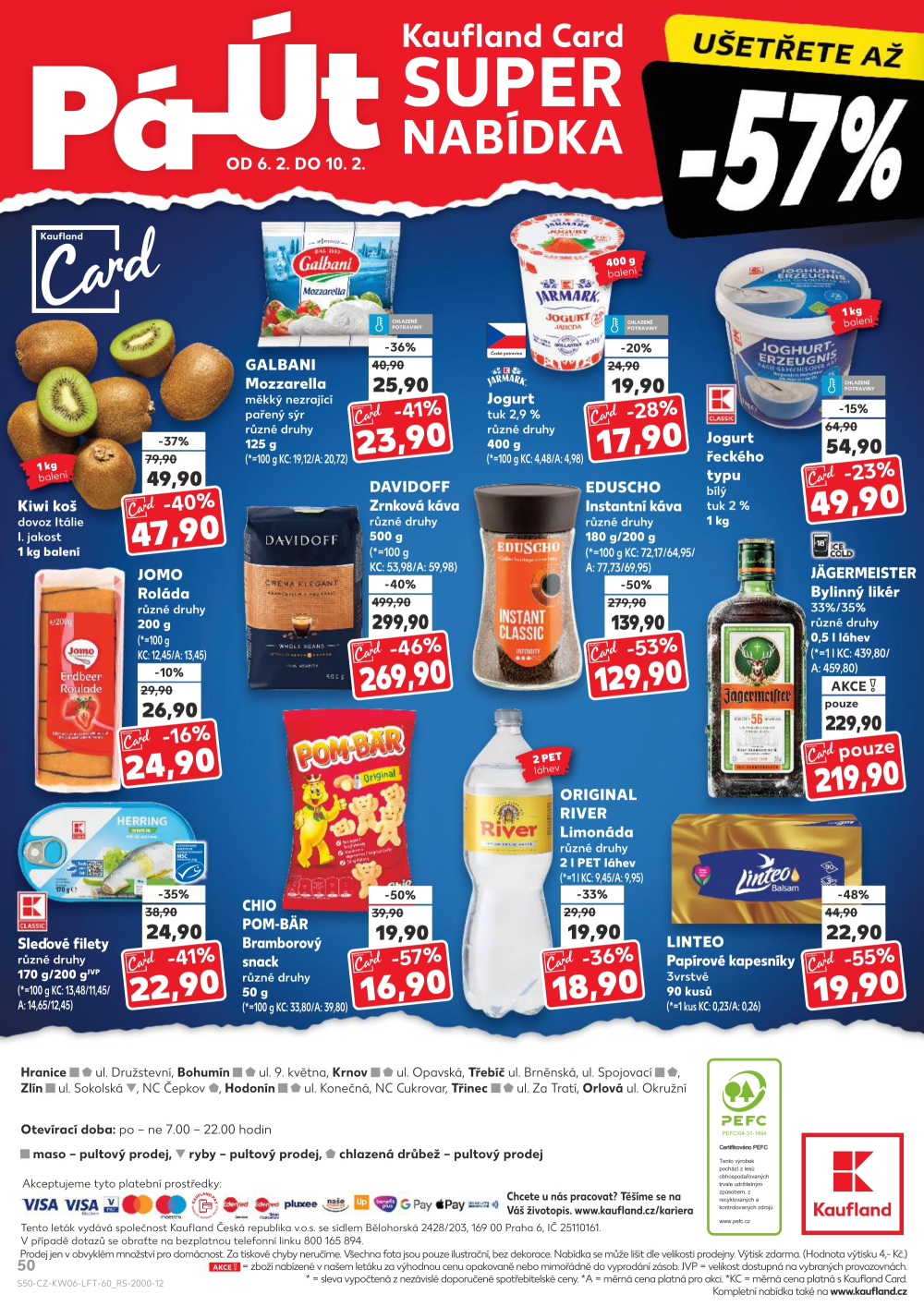 Leták Kaufland leták Hodonín, Dvořákova - strana 50