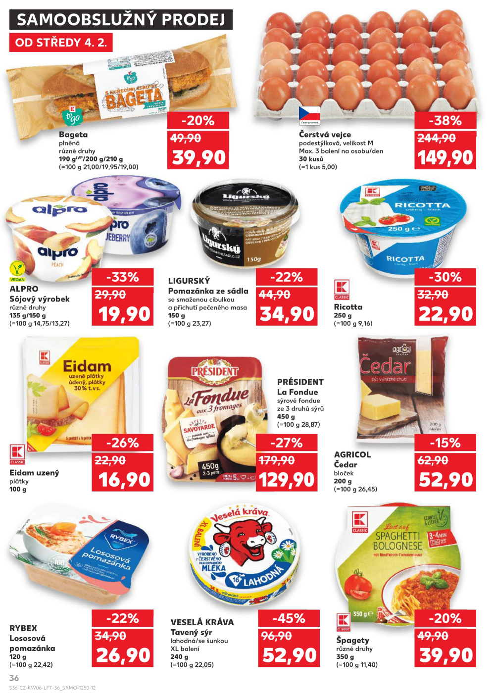 Leták Kaufland leták Jablonec nad Nisou, Jateční - strana 36